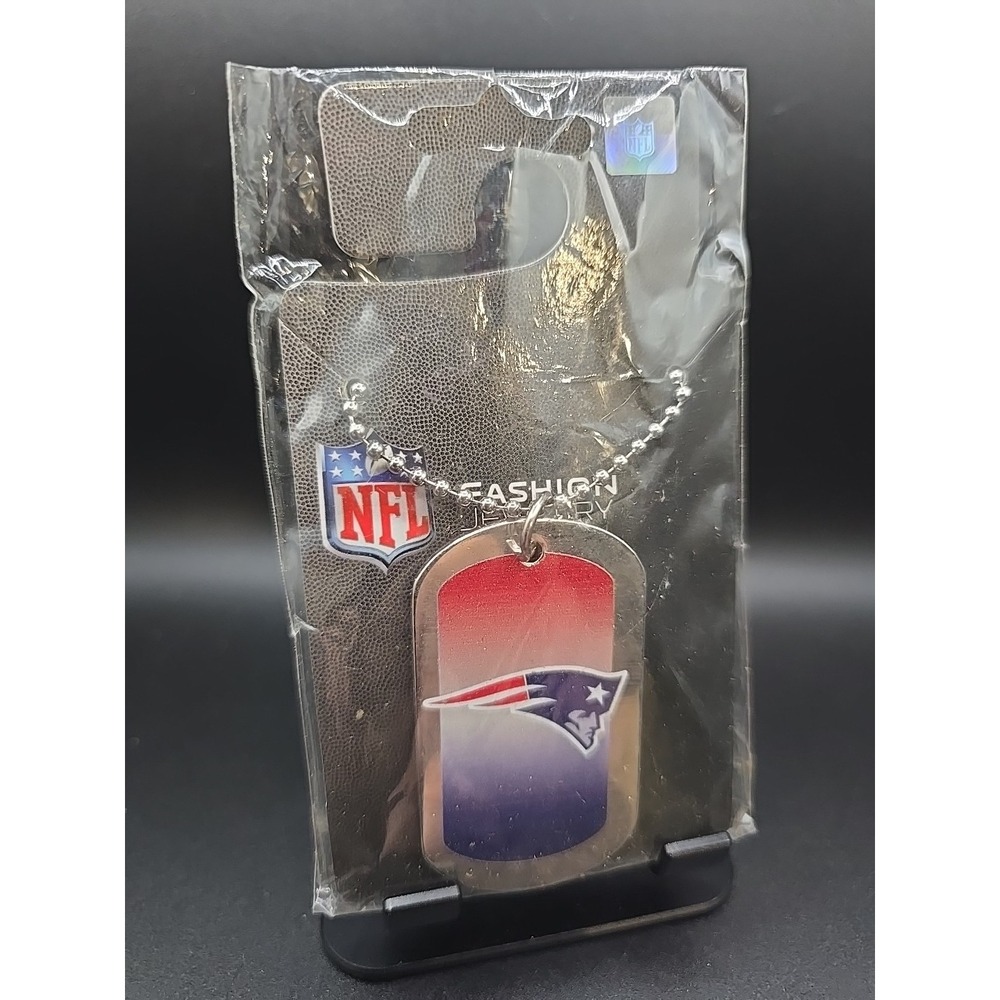 New England Patriots NFL Dog Tag Necklace Fashion Jewelry